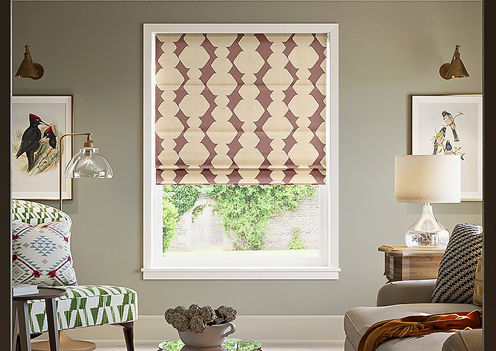 Construct, Dark Crimson - Twist&Fit Roman Blind - Image 3